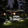 Pergola ogrodowa tarasowa aluminiowa NORDVIC Skyline LED Light 4 x 4 m Antracyt